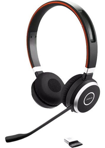 Fone de ouvido Jabra Headset Stereo Sem Fio Bluetooth Usb Evolve 65 Duo Uc Jabra Evolve 65