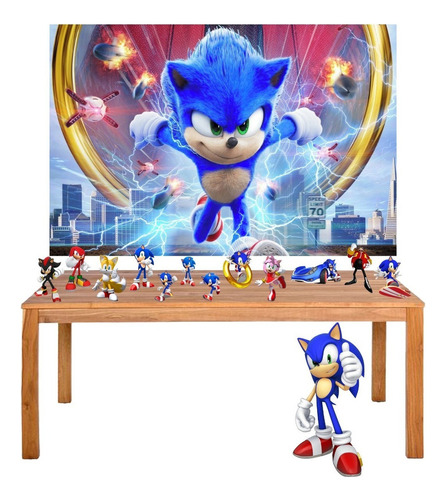 Kit Festa Sonic Display + Painel 150x100cm
