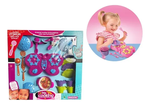 Jogo De Panelinhas Infantil Menina 27 Pçs Cozinha Encantada