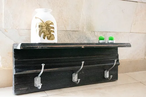 Perchero de madera para baño new arrivals