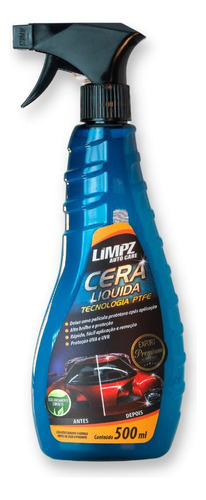 Cera Liquida Tecnologia Ptfe Limpz Auto 500 Ml