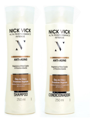 Kit Nick Vick Anti-aging Shampoo E Condicionador
