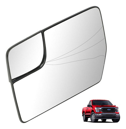 Luneta Espejo Retrovisor Ford F150 2004-2014 Izq Con Detalle