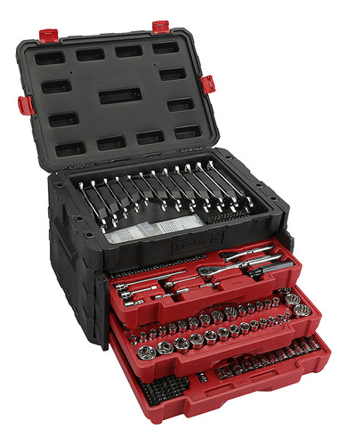 Juego Combinado De Herramienta Para Mecánico Con Caja Plásti
