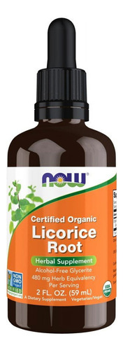 Licorice Root 2 Onzas Líquidas Now Foods