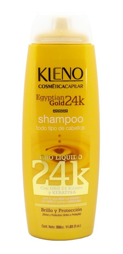 Kleno Egyptian Gold 24k Shampoo Brillo Y Proteccion 350ml
