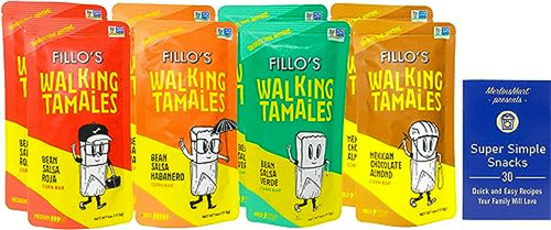 Tamales Walking De Fillo's - Variedad De 4 Sabores (8 Unidad