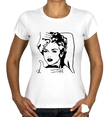 Polera Mujer Diseño Madonna Rostro Moda Music