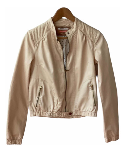 Chamarra Bomber Bershka Beige