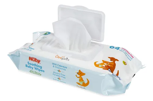 Las Toallitas Calmantes Ultra Premium Para Bebés Nuby's Natu