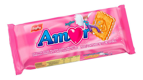 Galletitas Amor Rellenas De Vainilla 112 Gr