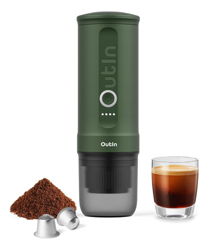 Outin Cafetera Portátil 12v/24v Nano Eléctrica Autocalentami