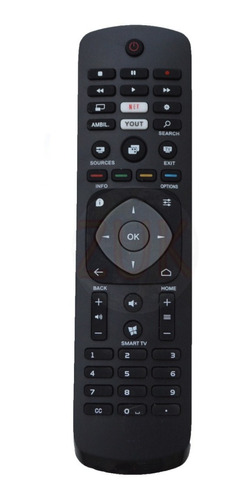 Control Remoto Para Tv Led Smart Philips 591 Zuk