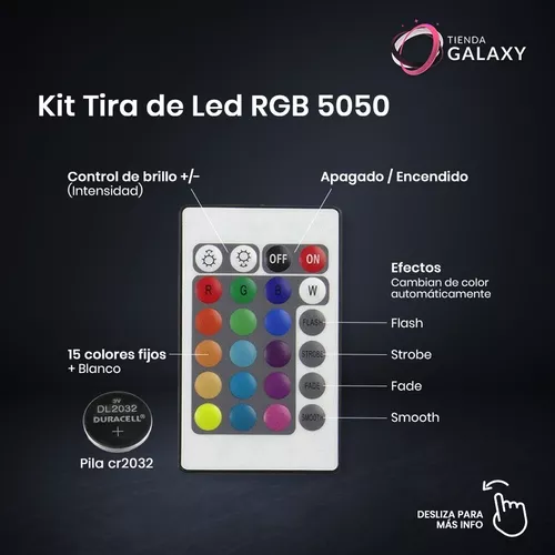 Tira LED 5050 Exterior RGB 5 Mts