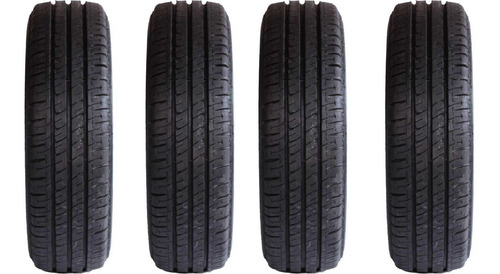 Kit 4 Pneu 205/70/15 Carga Remold Com Borracha Vipal