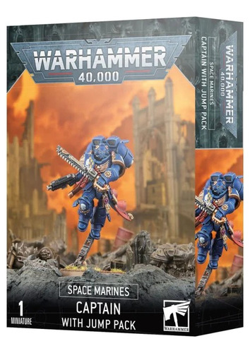 Warhammer 40k Space Marines Captain With Jump Pack