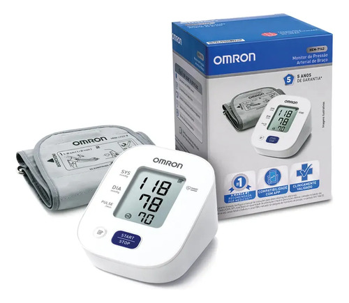 Aparelho Monitor Medidor Pressão Arterial Omron HEM-7142 Monitor Digital