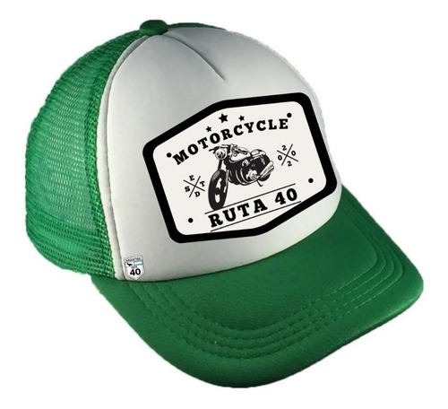 Imagen 4 de 6 de Gorra Trucker Motorcycle Cardinal Curva Regulador Doble