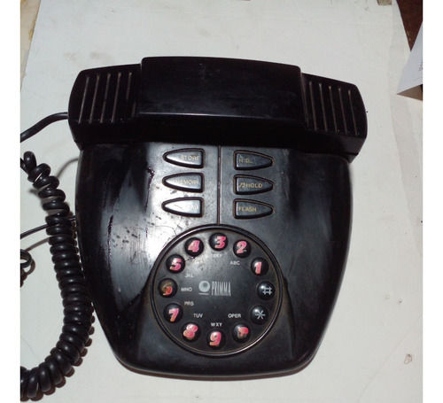 Antiguo Telefono  Impecable Forma Extraña Integro