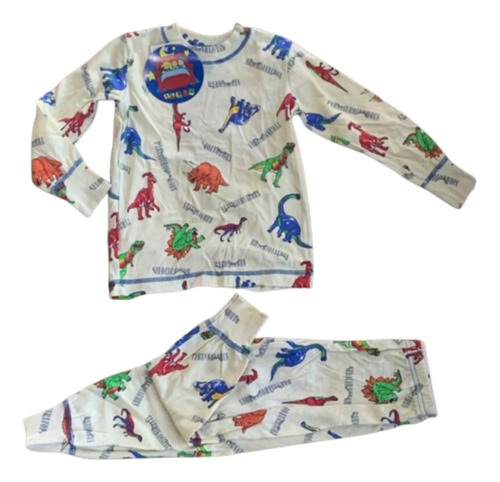 Pijama De Dinosaurio Para Niño 2 Pzs 