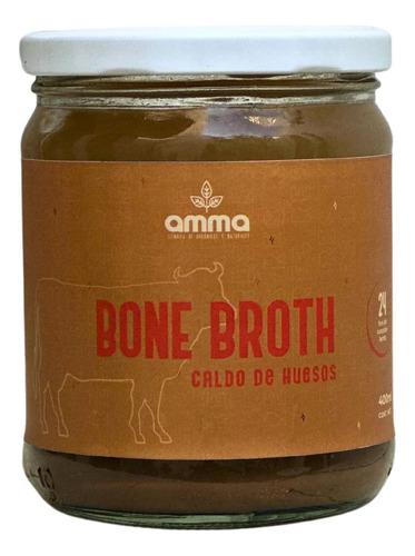 Caldo De Huesos Res 400ml Bone Broth Amma Orgánico