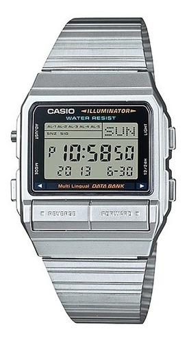 Reloj Casio Vintage Data Bank Db-380-1 Agente Oficial Caba