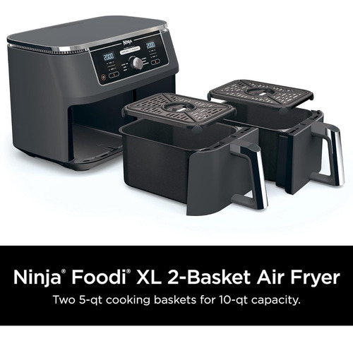 Air Fryer Ninja Foodi 6 En 1 De 2 Canasta 10 Litros Dz401