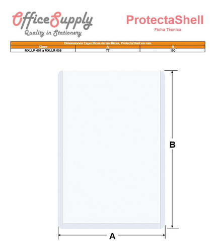 Micas Resistentes Al Desgaste, Mxllr-007, 15pzas, 7.7x10cm,