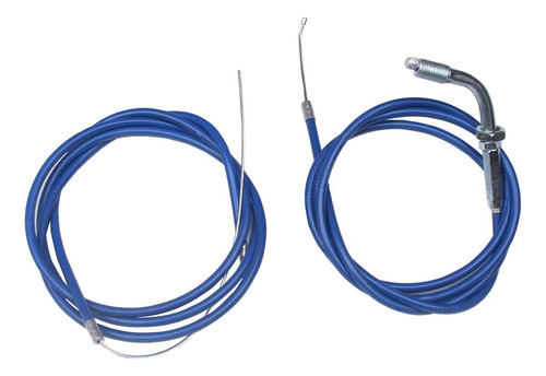 Bh-motor Cable Acelerador Azul Embrague Para Bicicleta 49cc