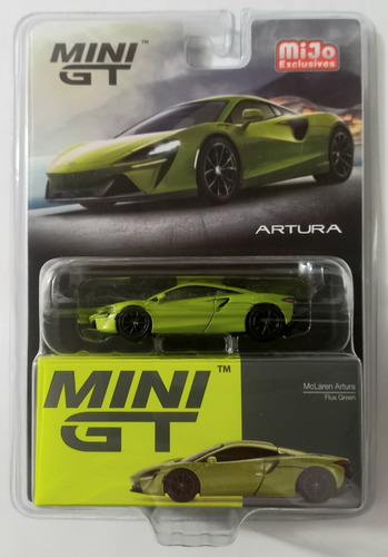 Mini Gt Mclaren Artura Flux Green #496 1:64 Mijo Color Verde