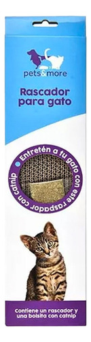 Rascador Corrugado Para Gatos Con Catnip Jgo Mascotas Rascar Café