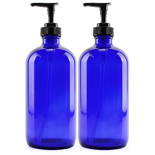 Cornucopia Botellas De Vidrio Azul Cobalto De 16 Oz Con 