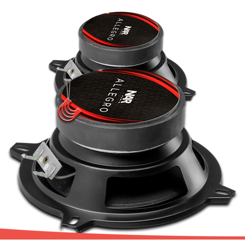 Imagem 4 de 8 de Kit 2 Vias Nar Audio 525 Cs1 ( 5 Polegadas - 100w Rms )