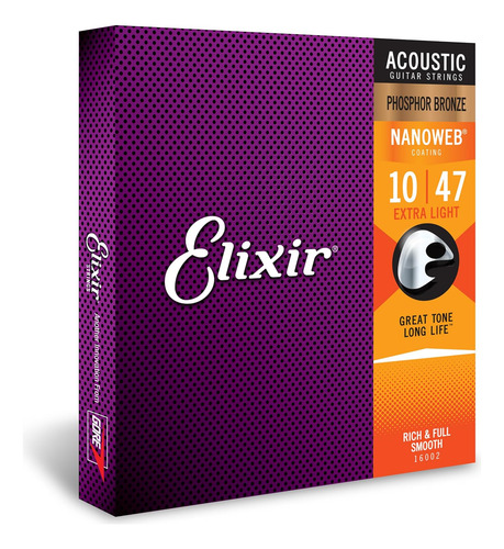 Cuerdas Elixir, Cuerdas Para Guitarra Acústica, Bronce Fosfo