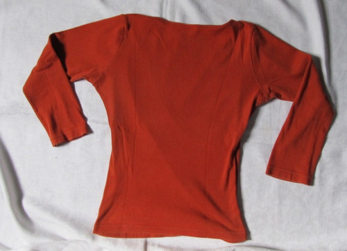 Remera Manga Larga Cuello Cruzado Rapsodia Talle S