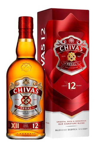 Whisky Chivas Regal 12 Años 40°, 750ml