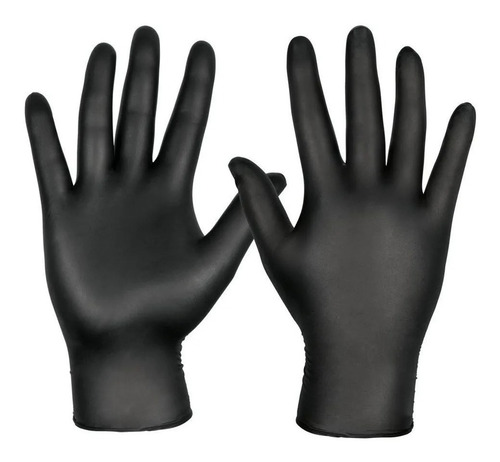 Guantes Desechable Nitrilo Negro Wurth X Caja 50 Unidades