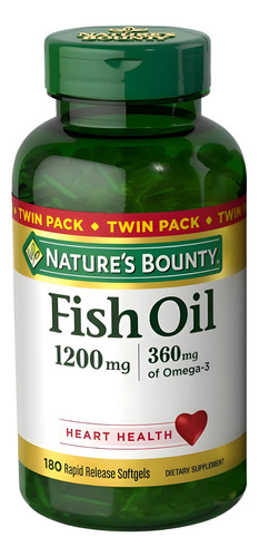 Omega 3 Aceite Pescado 180 Cápsulas 1200mg