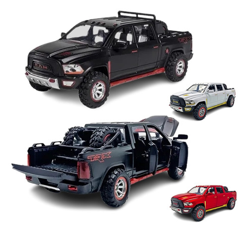 Camioneta Dodge Ram Trx En Miniatura Con Puerta Abierta De H