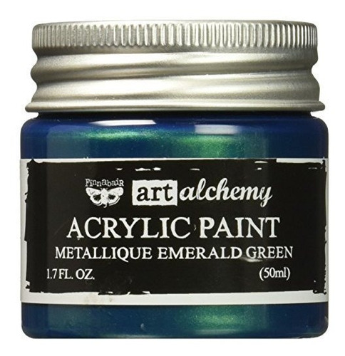 Pintura Acrílica Metálica Verde Esmeralda.