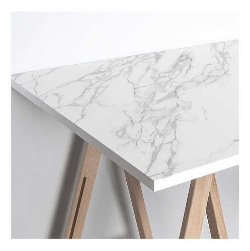 Imagen 2 de 3 de Vinilo Autoadhesivo Marmól Blanco Uv 125x60 Cm