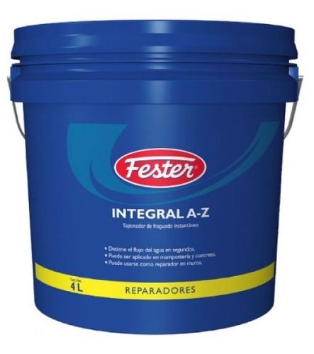 Fester Integral Az Aditivo Para Mortero Y Hormigón 4 Litros Color N/a