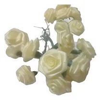 Comprar Rosas Rococó Amarillo Suave 36 Piezas 2cm - Cotigrass Amarillo