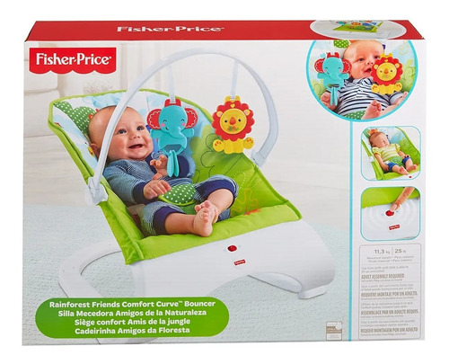 Imagen 4 de 4 de Fisher Price Silla Mecedora Animales De La Naturaleza