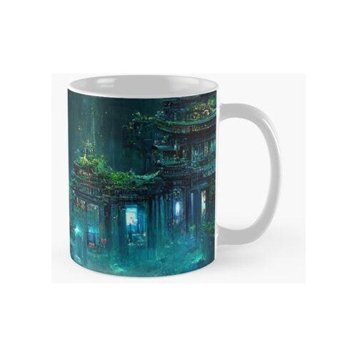 Taza Ciencia Ficción Fotorrealismo Street Level Fade Neon Ca