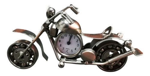 Reloj Moto Decorativa Metálica Regalo  Oficina 