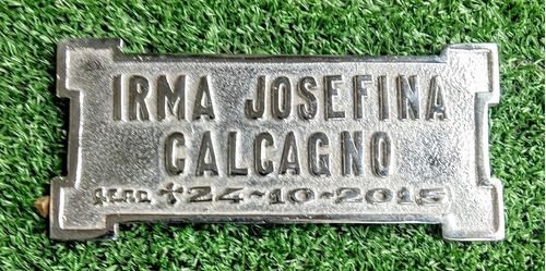 Placa Para Cementerio