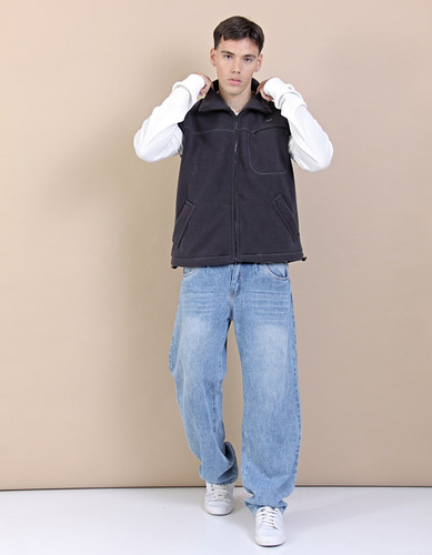 Chaleco Polar Clásico Con Bolsillo Hombre High Royal