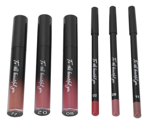 Lápiz Delineador De Labios Nageta Waterproof Lipstick Set Co