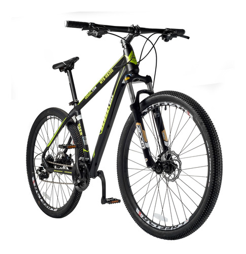 Bicicleta Hombre Hendel Bike R26 24v Negro/verde Cuadro 20 